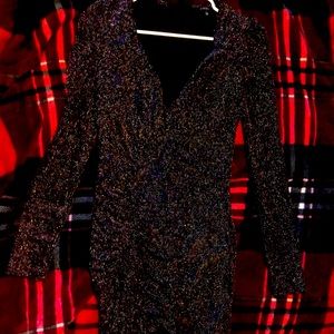 Rainbow glam party dress